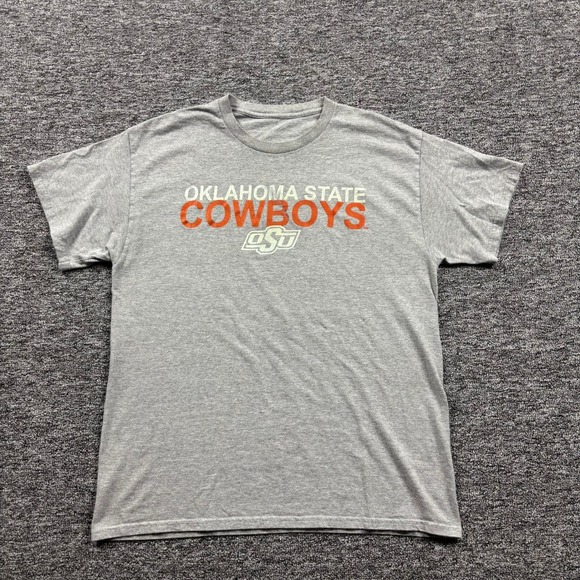 Other - Y2K 2000s Oklahoma State Cowboys‎ Grey Graphic T-Shirt Men's Size Large